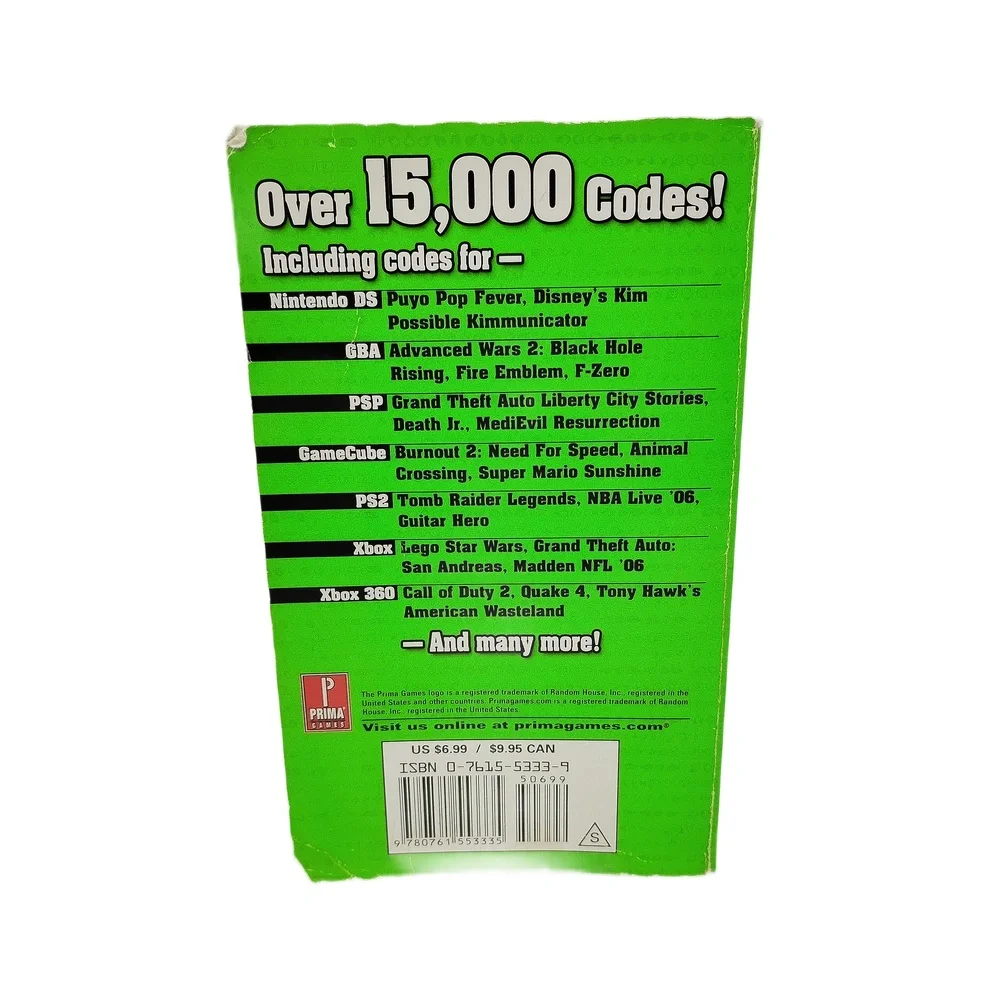 Prima Games Cheat Codes Vol 2 2006 Strategy Guide Retro Gaming Book Nintendo